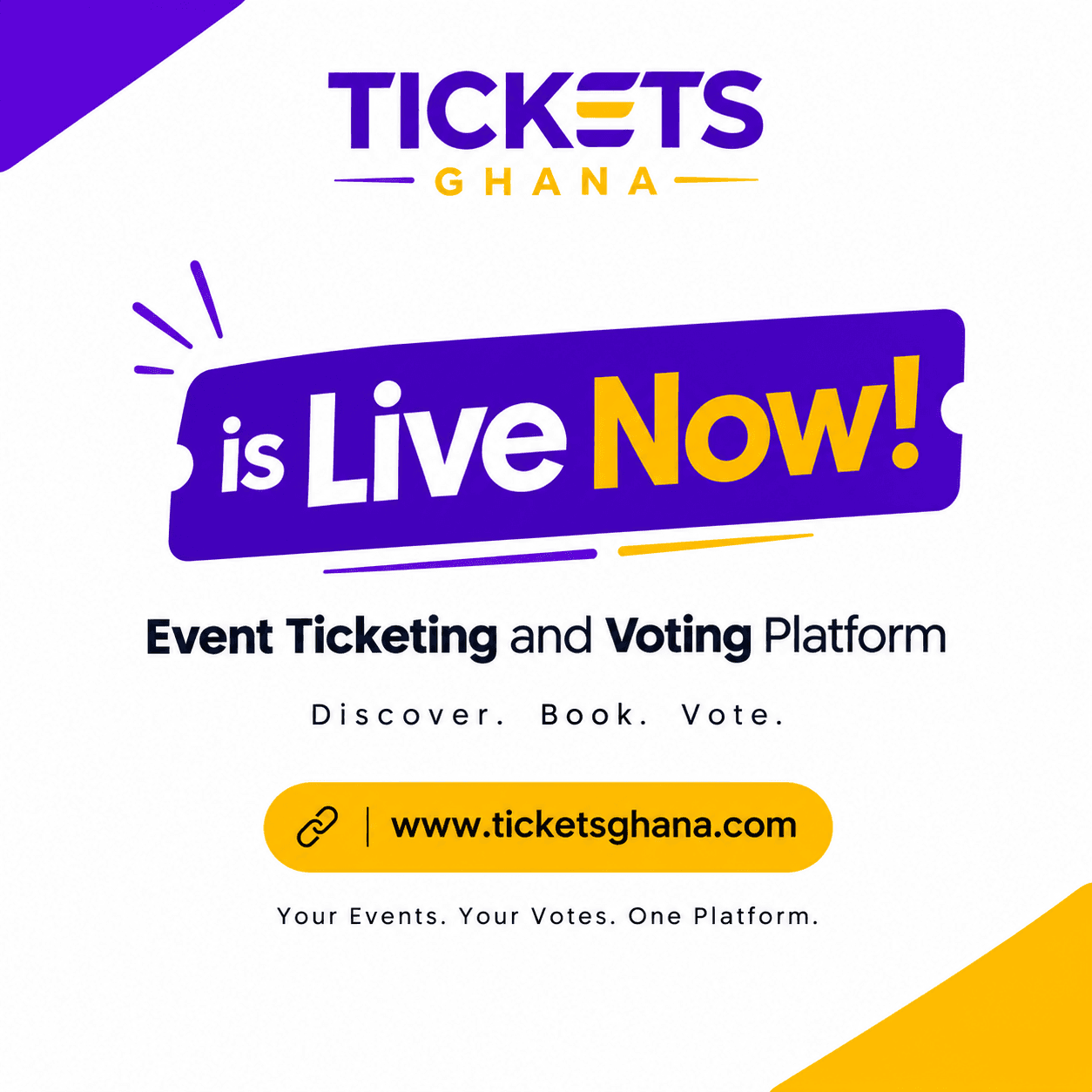 Tickets Ghana is Now Live